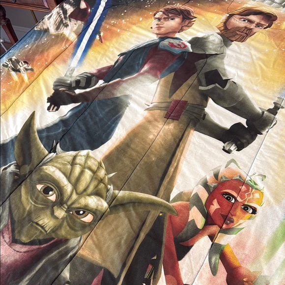 Twin over Full Bunk bed comforter set- Star Wars Clone Wars Bedding - Picture 3 of 3